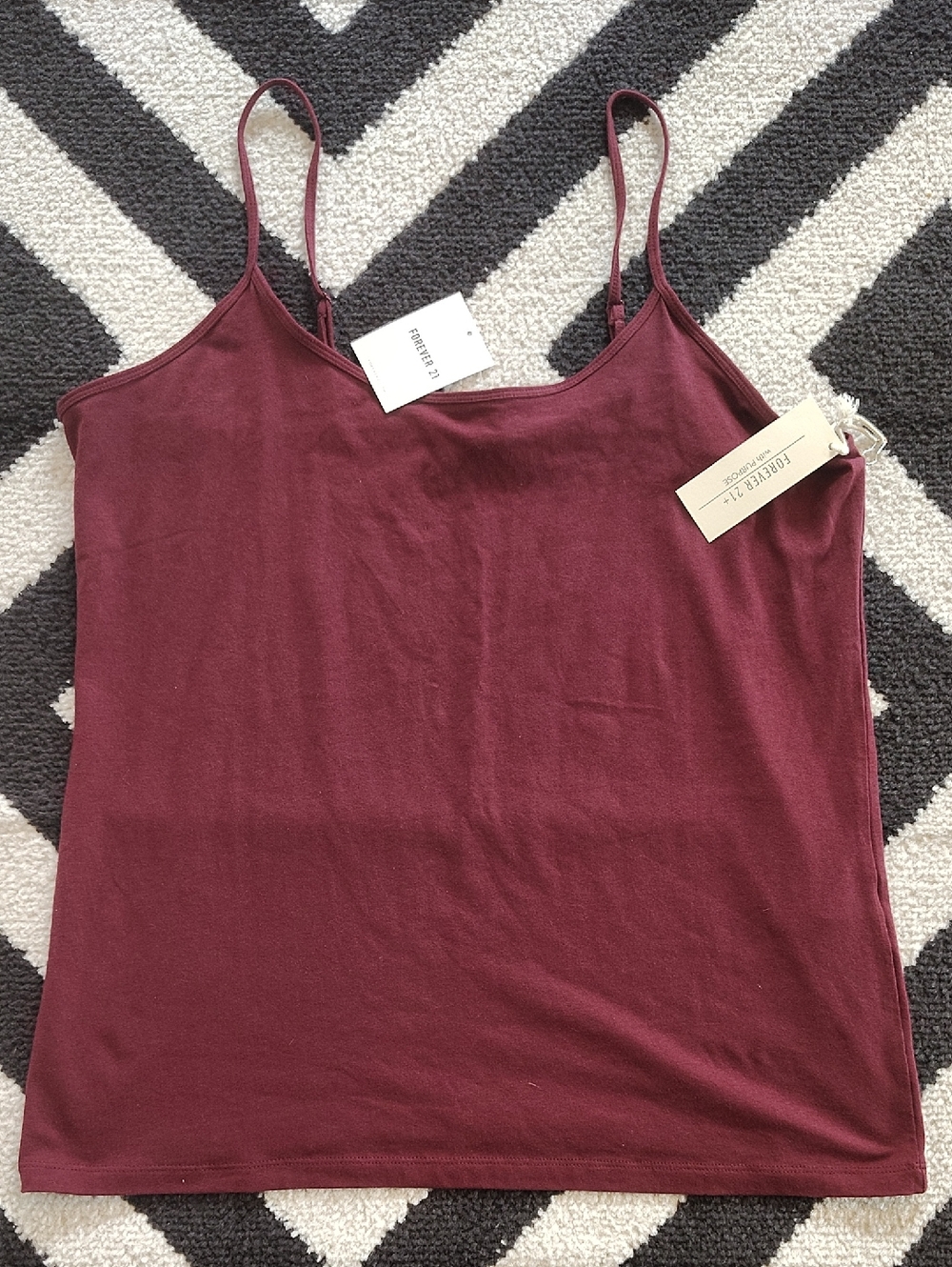 3 Items For $15🌀🆕Forever 21 Women's Wine Adjustable Spaghetti Strap Cami Sz 3X